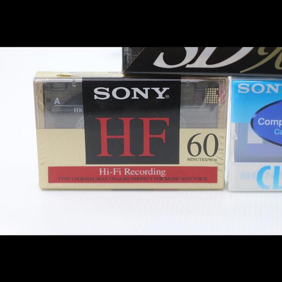 TDK 90m Sony HiFi Cassette Tapes 60 Minute Blank Lot of mixed 3 Cleaning audio - Picture 4 of 11